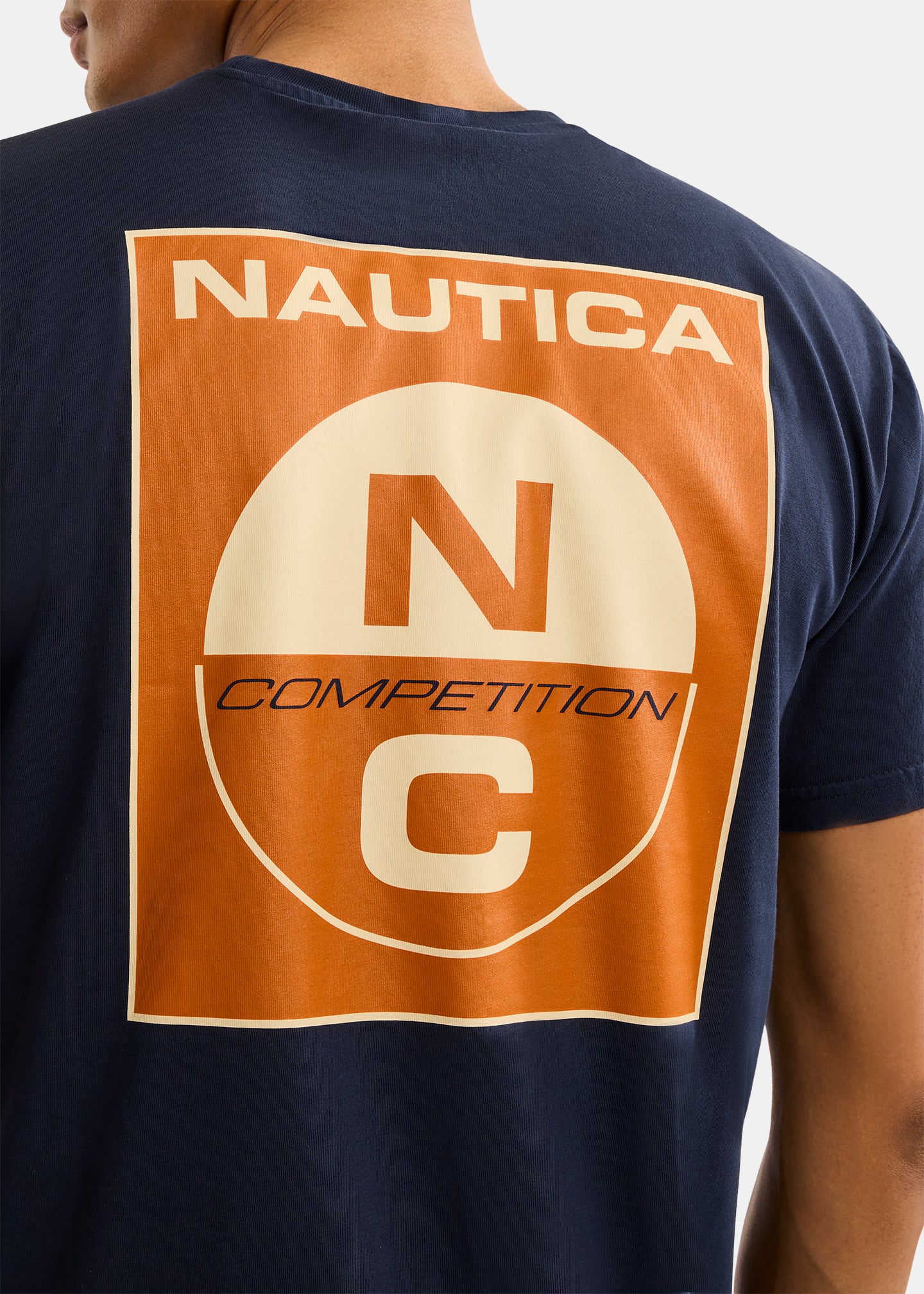 Nautica Competition Wellport T-Shirt-Dark Navy-Detail