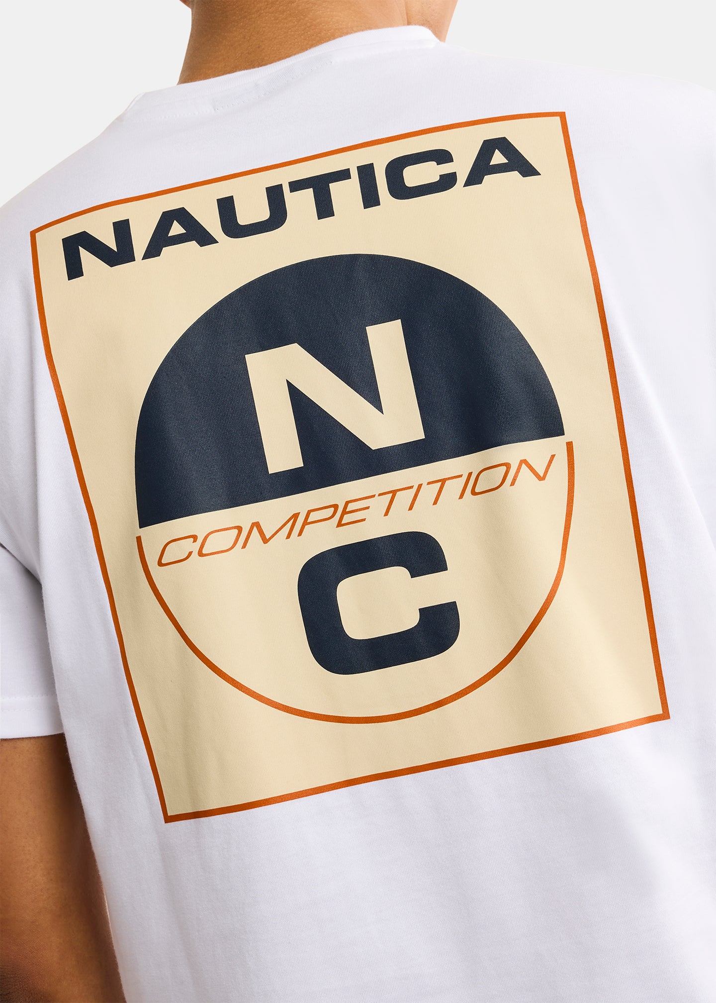 Nautica Competition Wellport T-Shirt-White-Back Detail