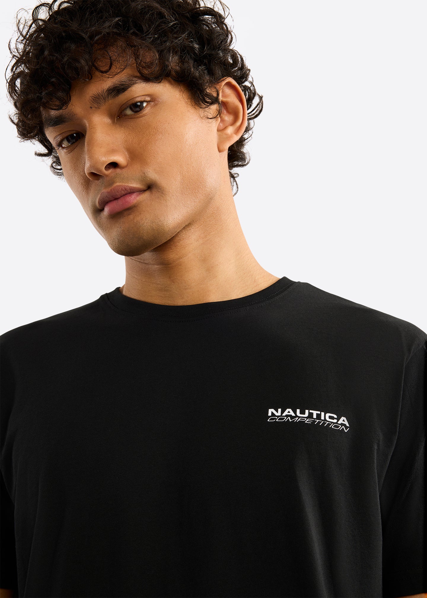 Nautica Competition Sligo T-Shirt-Black-Detail