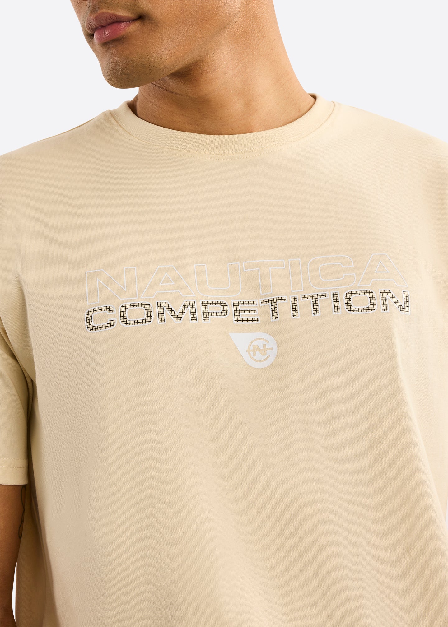 Nautica Competition Effin T-Shirt-Wheat-Detail