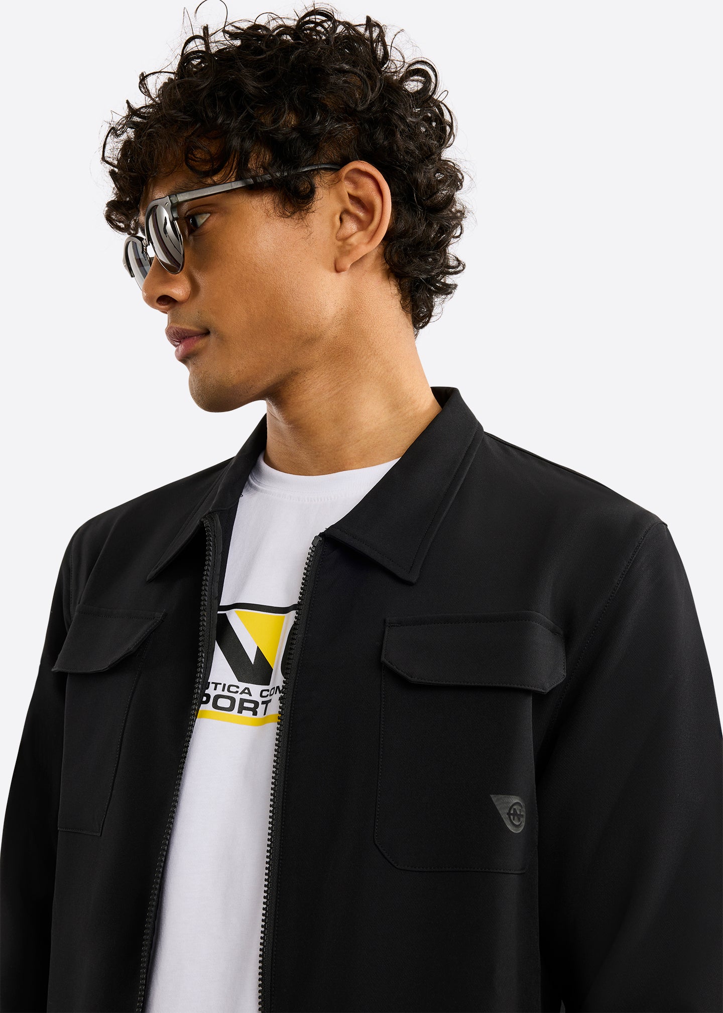 Nautica Competition Newton Jacket-Black-Detail