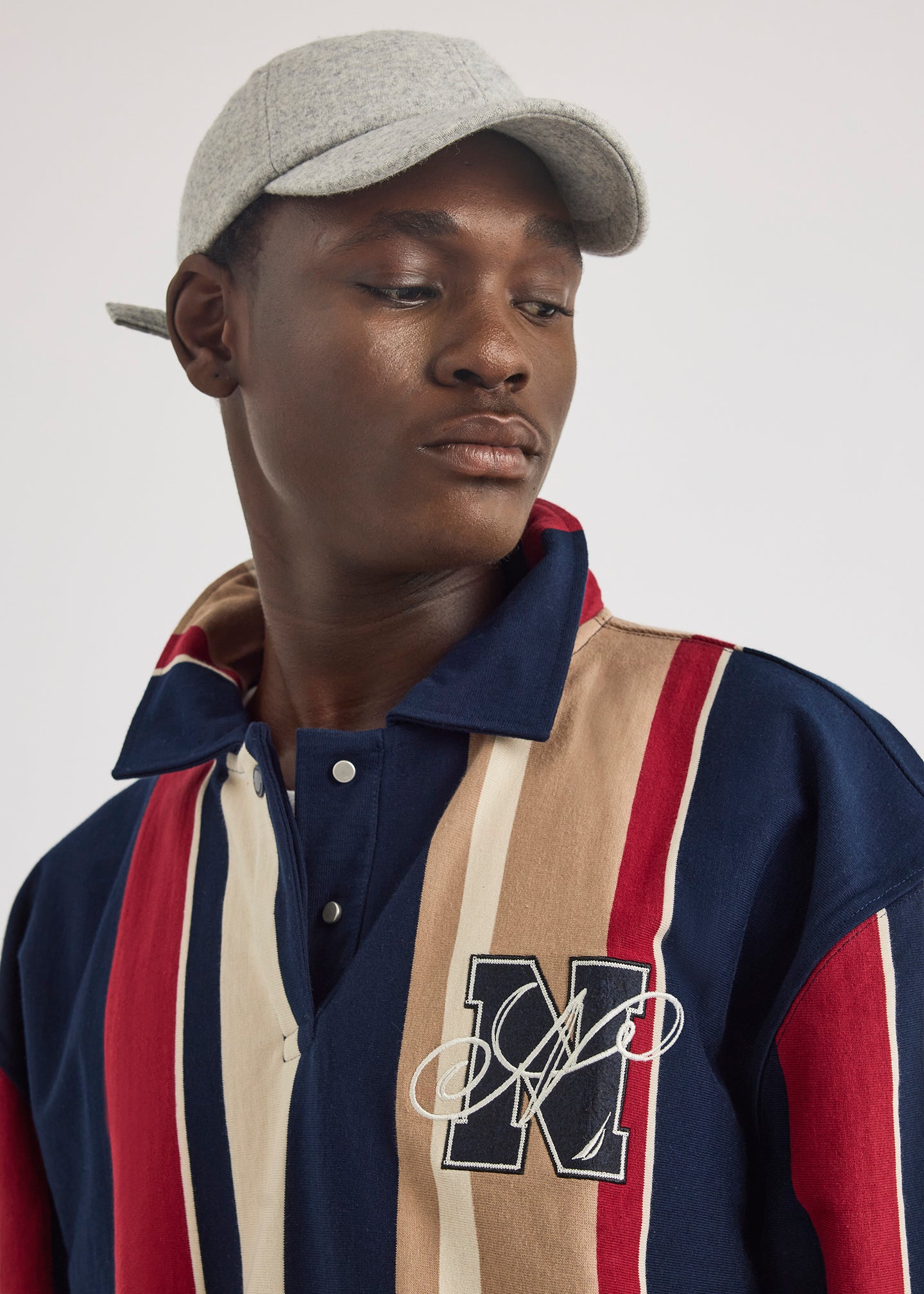 Colson Collared Sweatshirt - Dark Navy