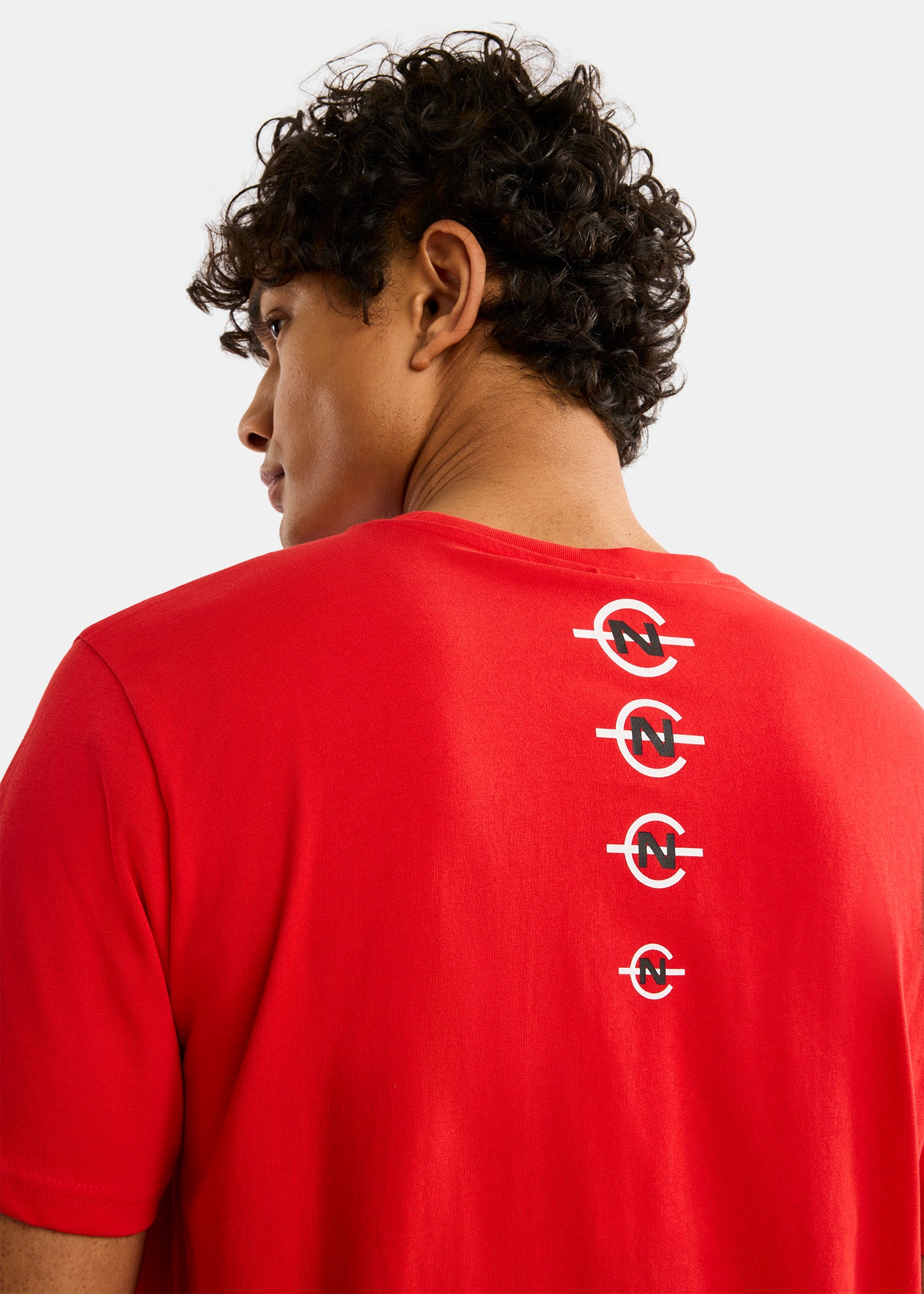 Nautica Competition Cork T-Shirt-Red-Back Detail
