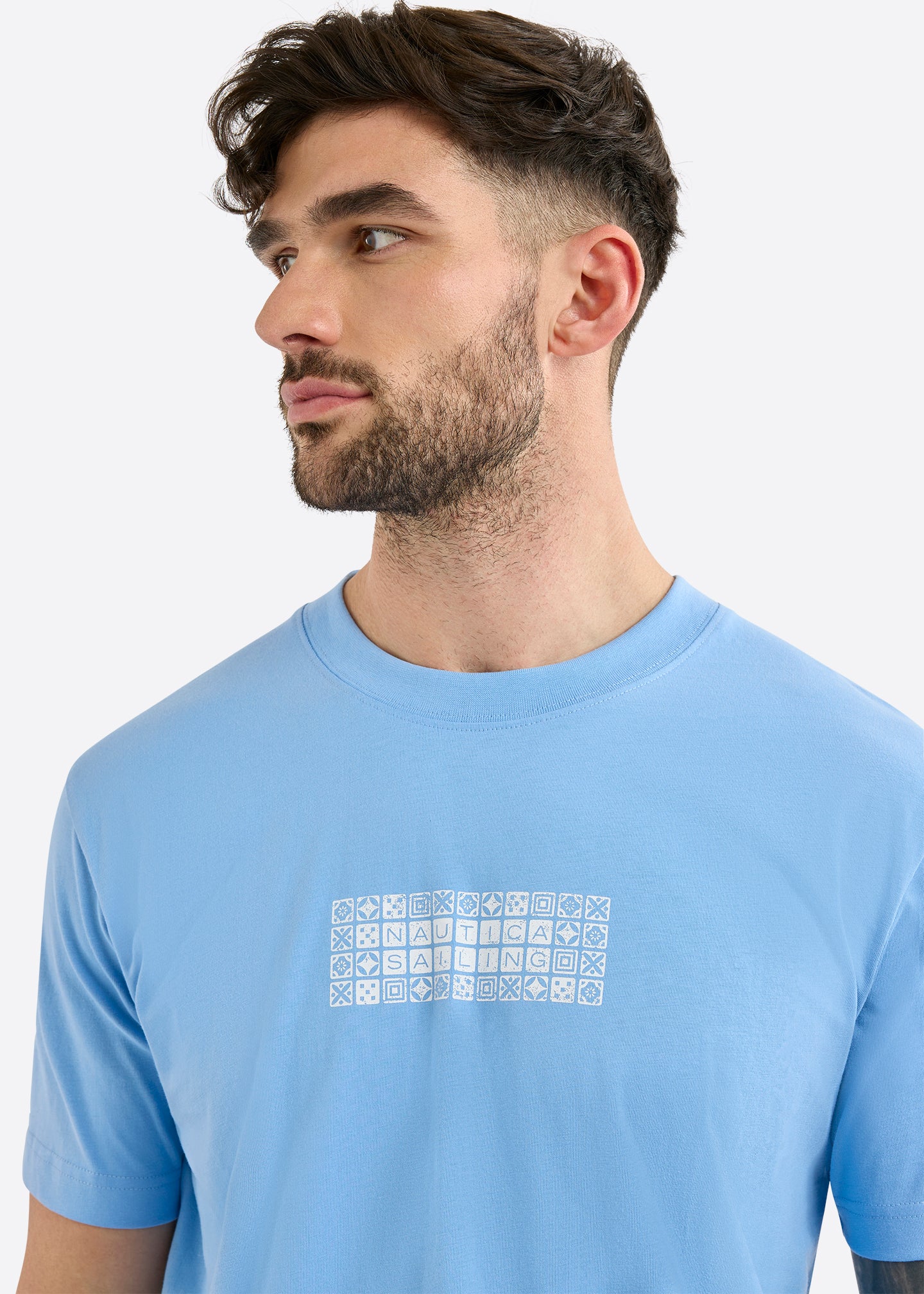 Bodmin T-Shirt - Natural Blue
