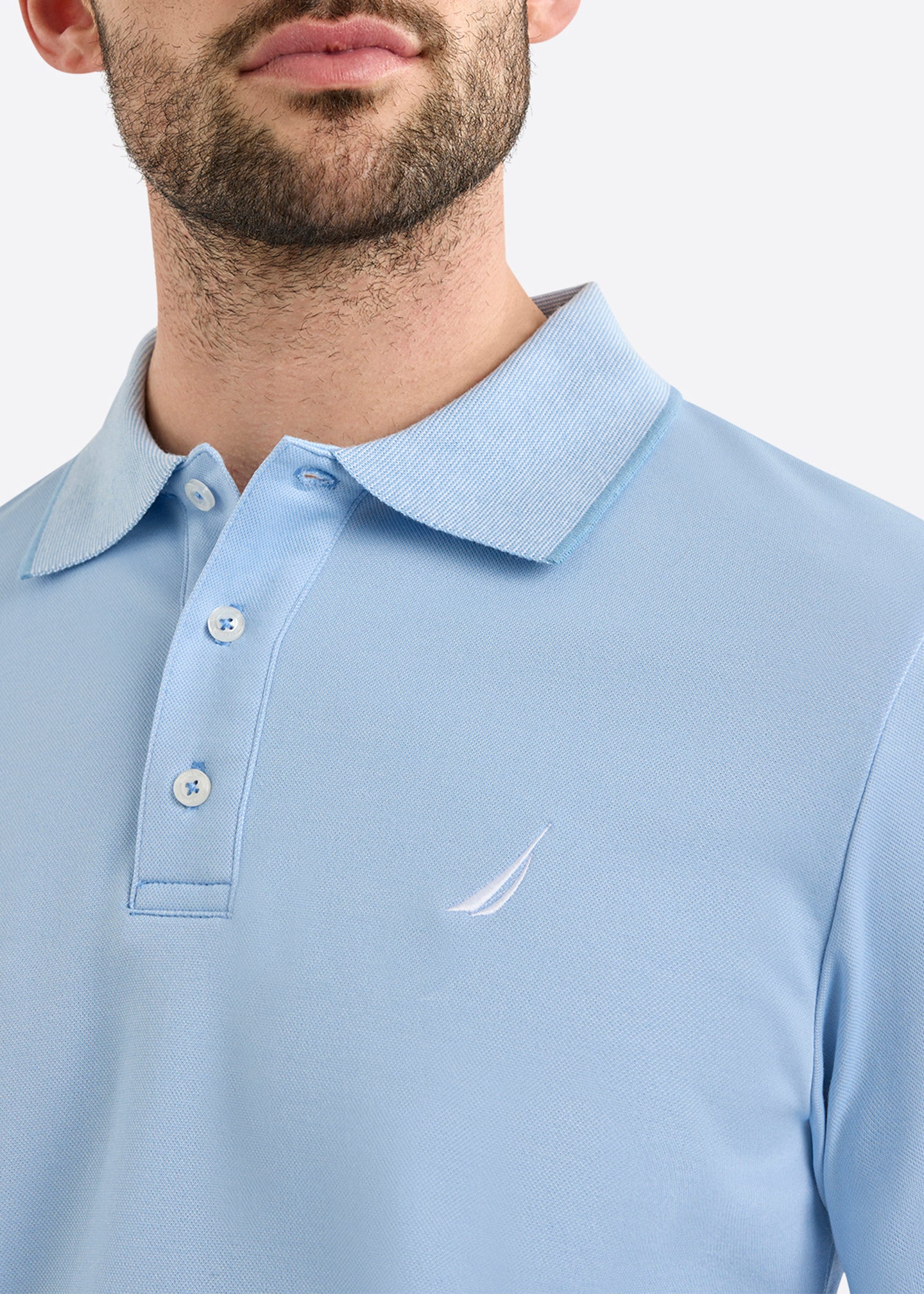 Harlyn Slim Fit Polo Shirt - Natural Blue
