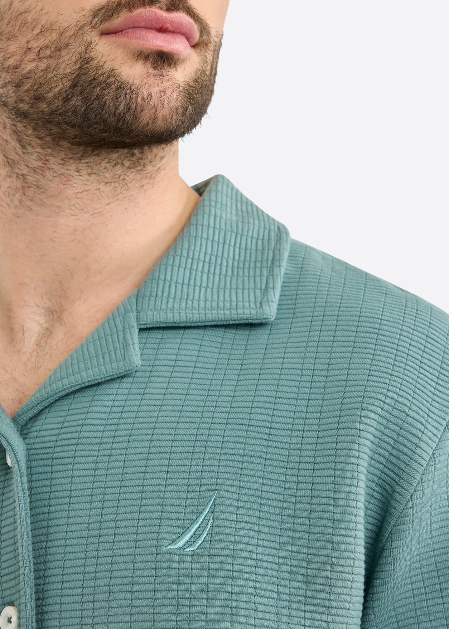 Nautica Lundy Shirt-Shadow Grey-Detail