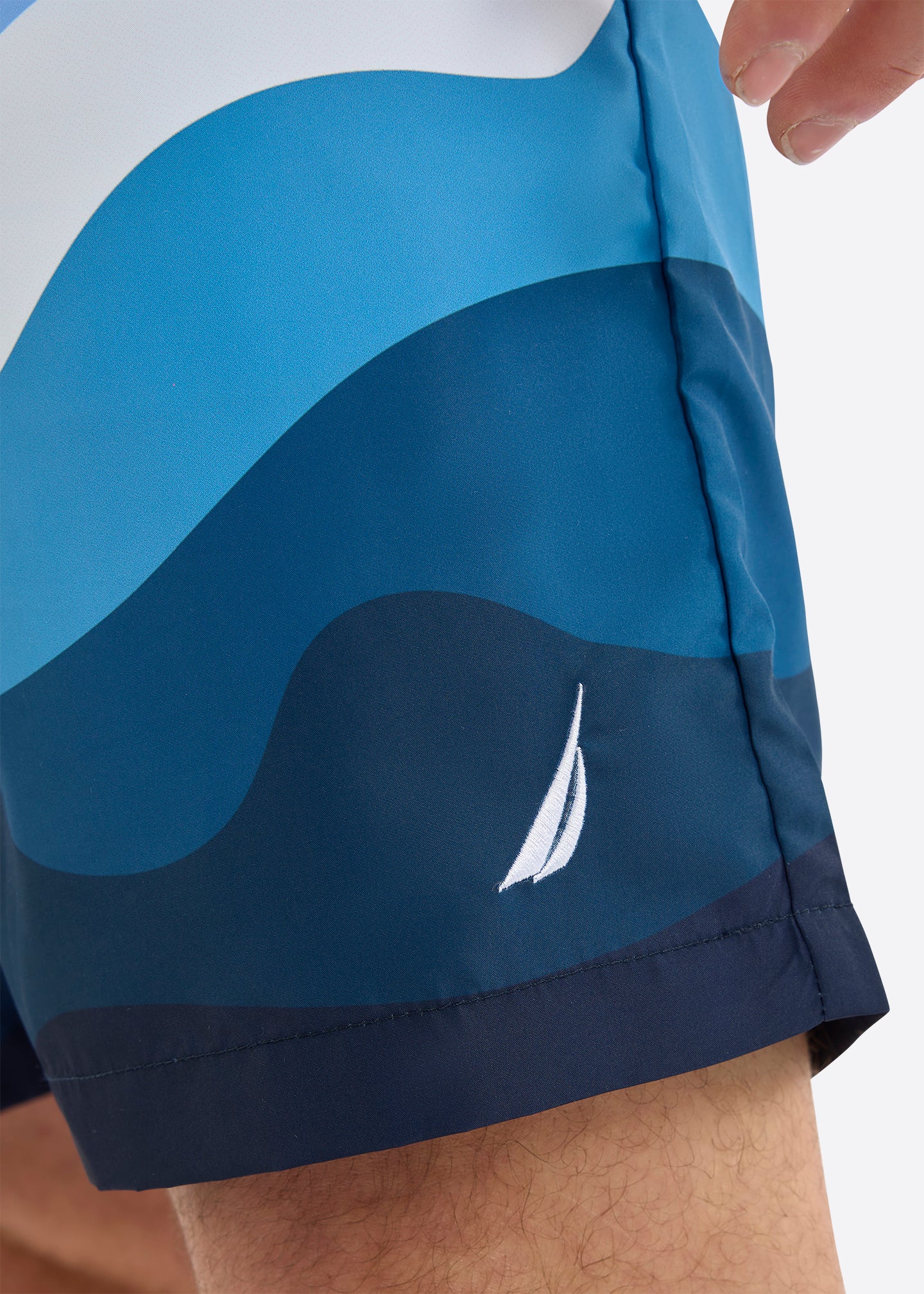 Nautica Penrose Swim Short-Natural Blue-Detail