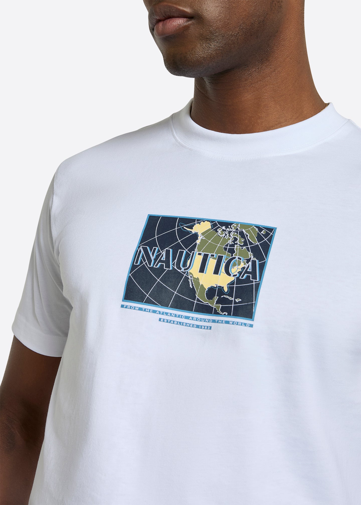 Nautica Bellamy T-Shirt-White-Detail