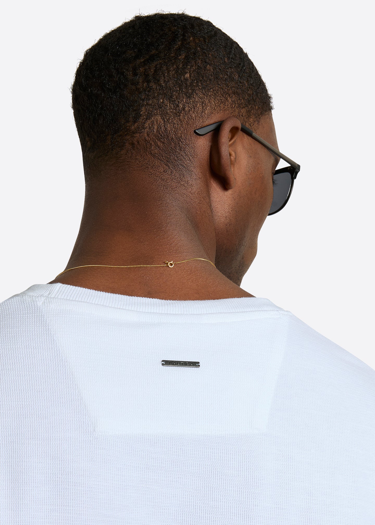 Nautica Capri T-Shirt-White-Detail Back