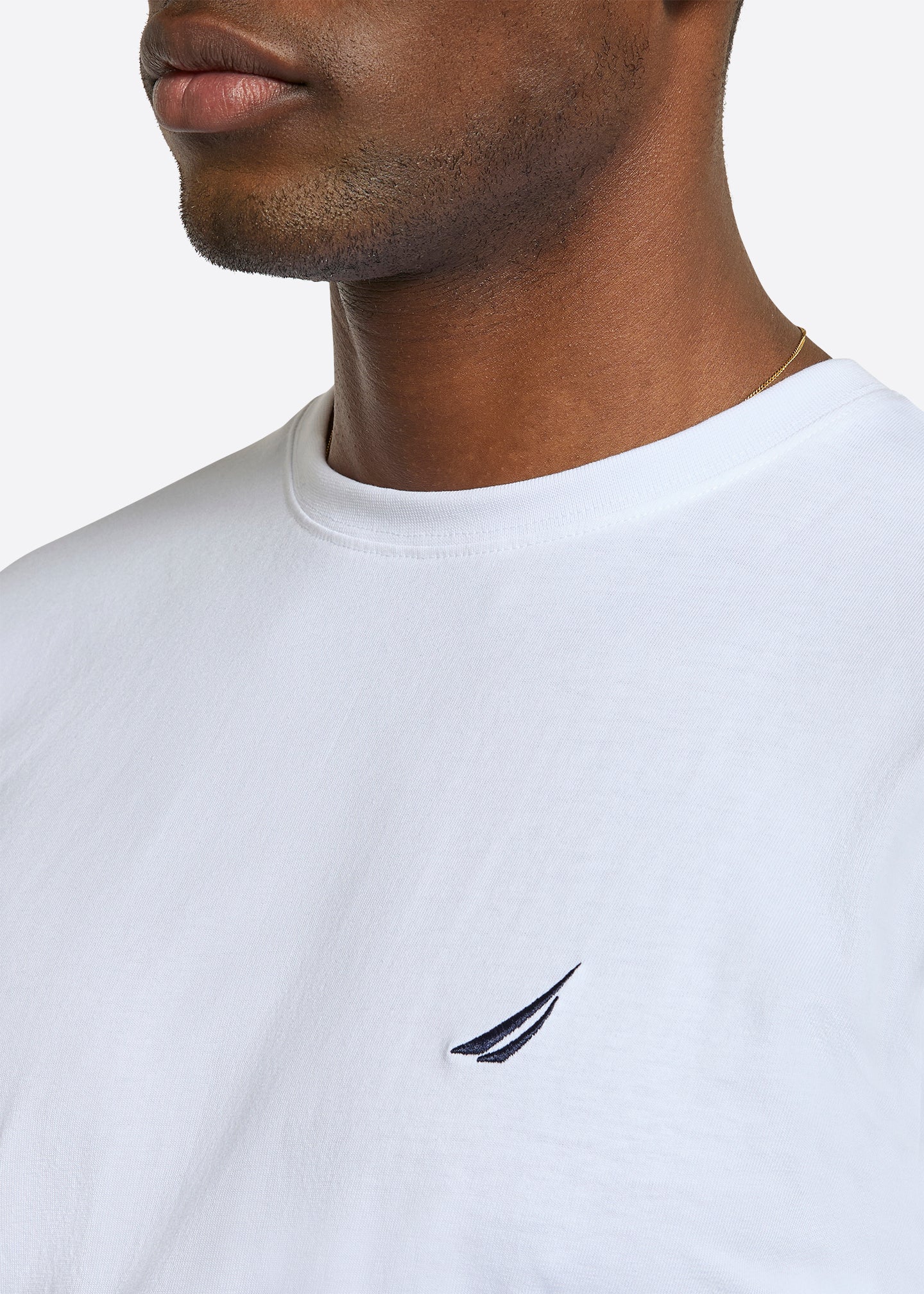 Nautica Claudio T-Shirt-White-Detail
