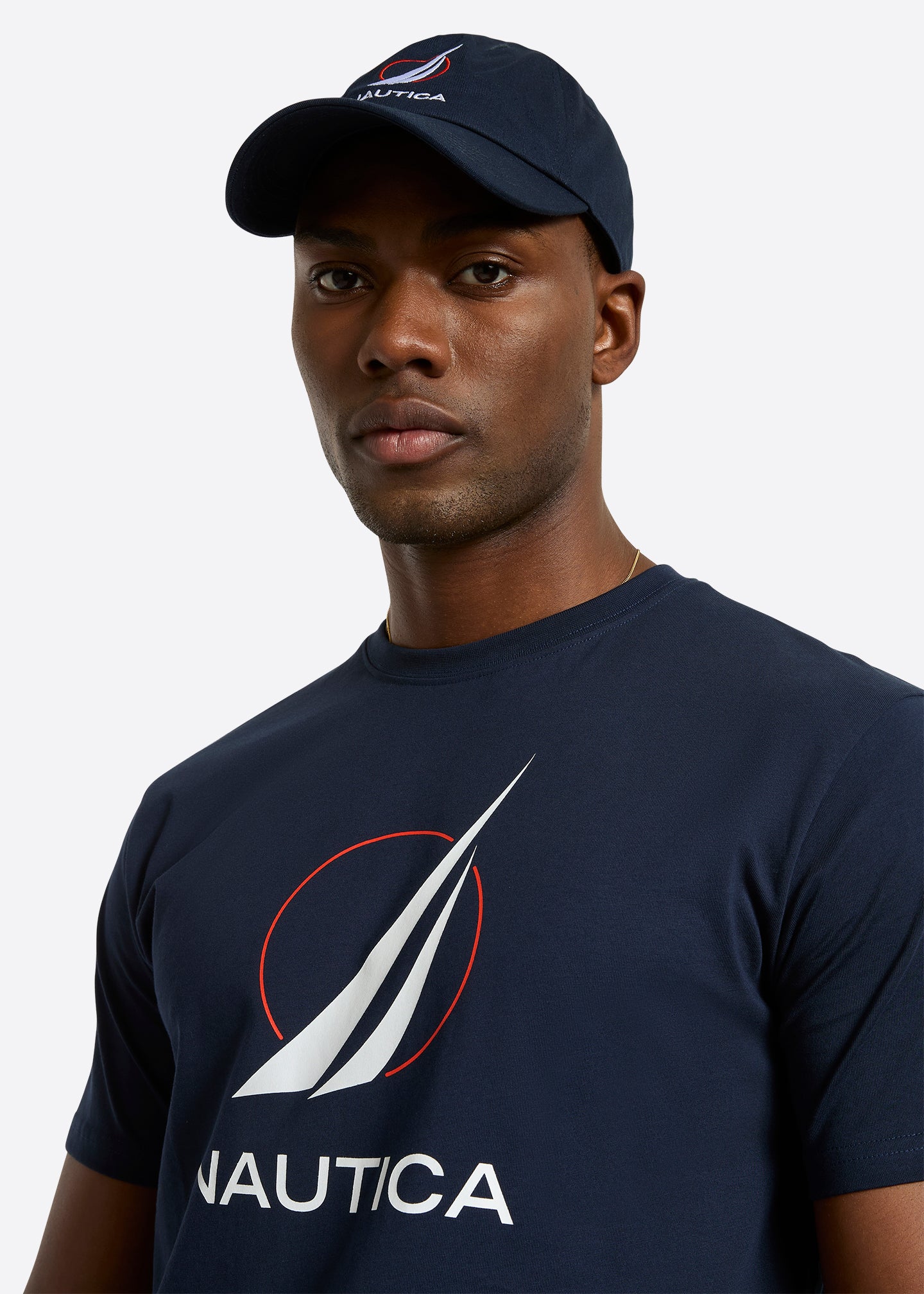 Nautica Pollock T-Shirt-Navy-Detail