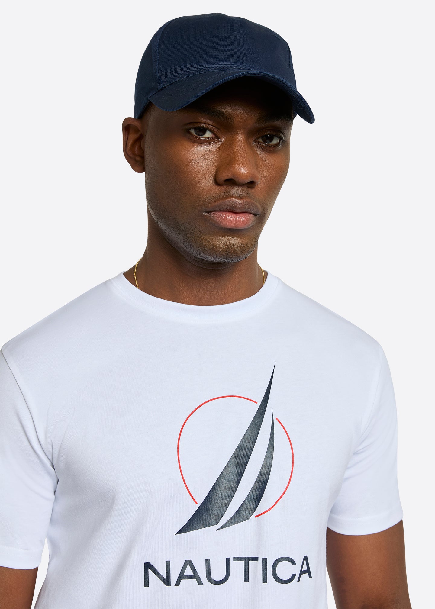 Nautica Pollock T-Shirt-White-Detail