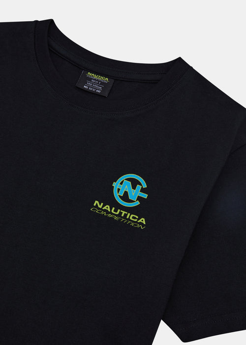 Nautica Competition Callcup T-Shirt Jnr - Black - Detail