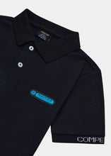 Load image into Gallery viewer, Nautica Competition Lancelin Polo Shirt Jnr - Black - Detail
