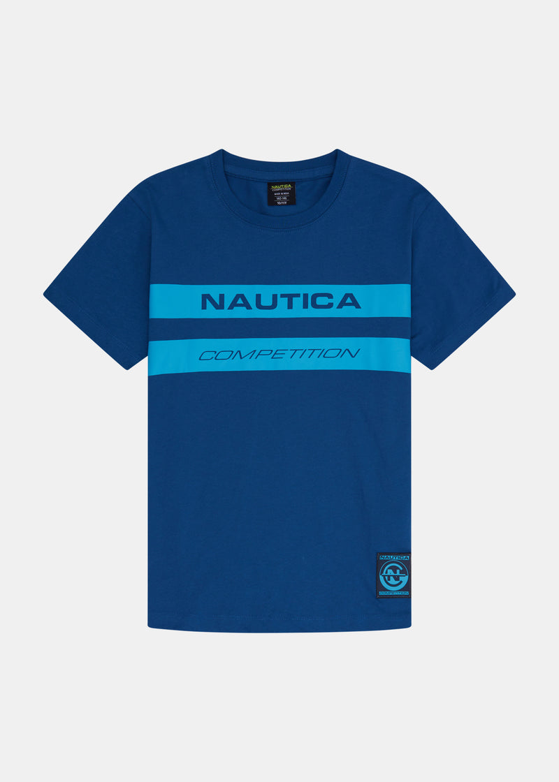 Nautica Competition Lorne T-Shirt Jnr - Dark Blue - Front