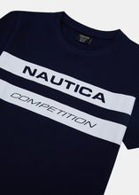 Load image into Gallery viewer, Nautica Competition Lorne T-Shirt Jnr - Dark Navy - Detail