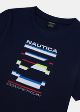 Load image into Gallery viewer, Nautica Competition Rosedale T-Shirt Jnr - Dark Navy - Detail