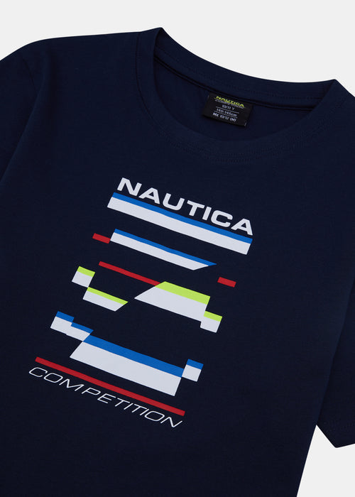 Nautica Competition Rosedale T-Shirt Jnr - Dark Navy - Detail
