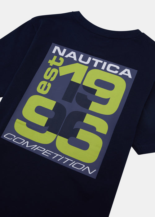 Nautica Competition Wellstead T-Shirt Jnr - Dark Navy - Detail
