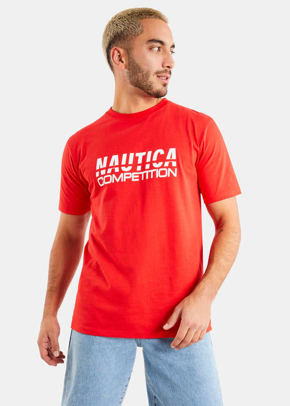 Nautica Competition Dalma T-Shirt - True Red - Front