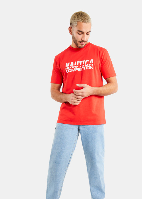 Nautica Competition Dalma T-Shirt - True Red - Full Body