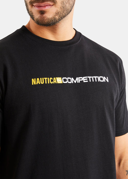 Nautica Competition Brooklands T-Shirt - Black - Detail