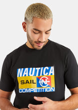Load image into Gallery viewer, Nautica Competition Pilton T-Shirt - Black - Detail