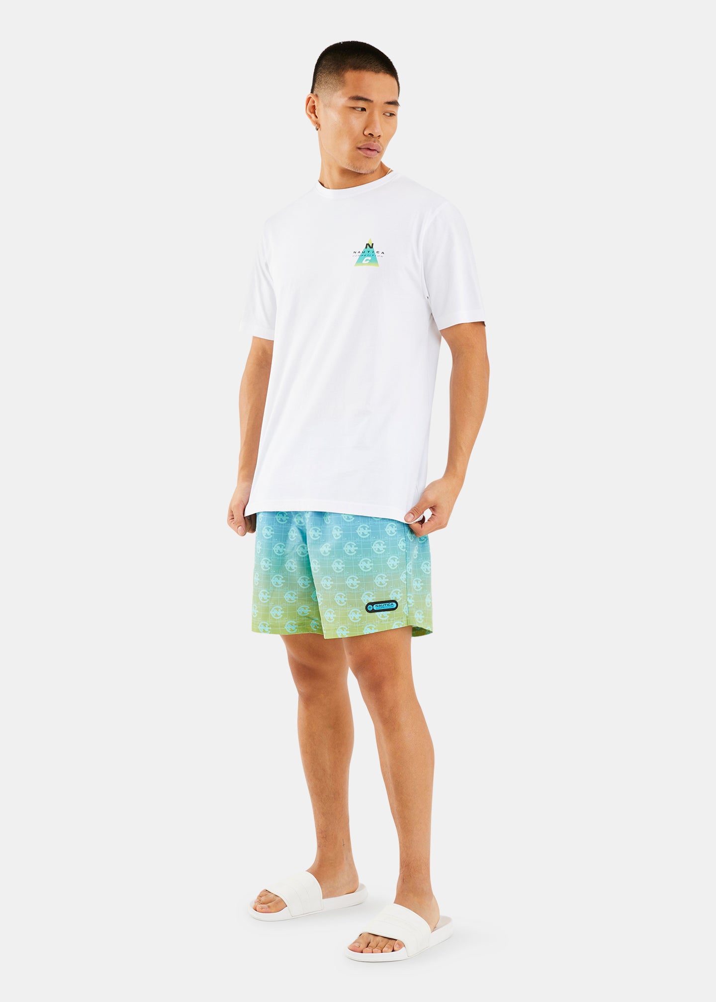 Nautica Competition Seb 6" Swim Short - Electric Blue - Full Body