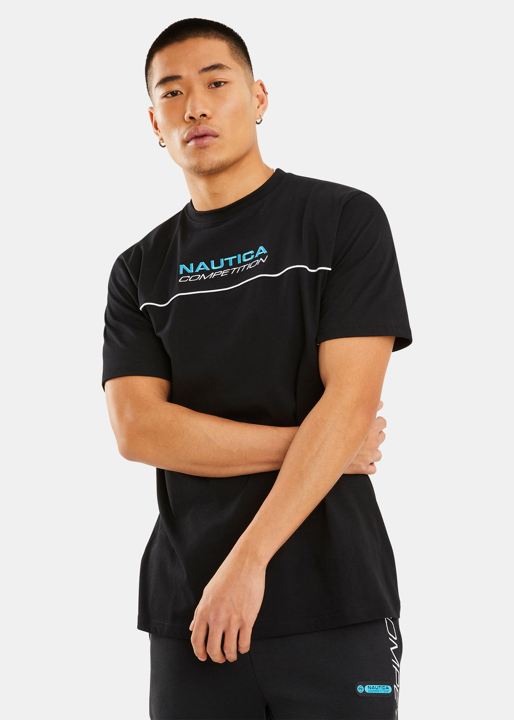 Nautica Competition Barrett T-Shirt - Black - Front