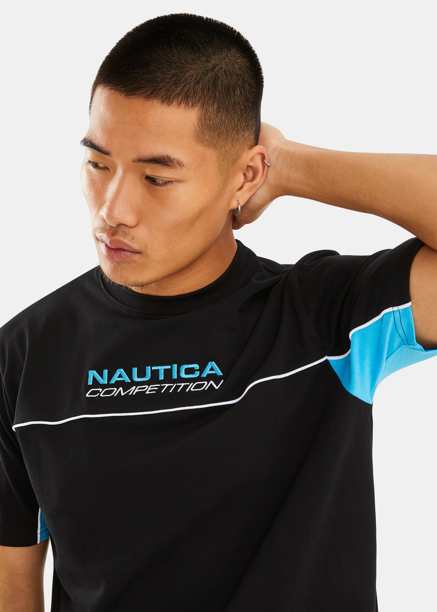 Nautica Competition Barrett T-Shirt - Black - Detail