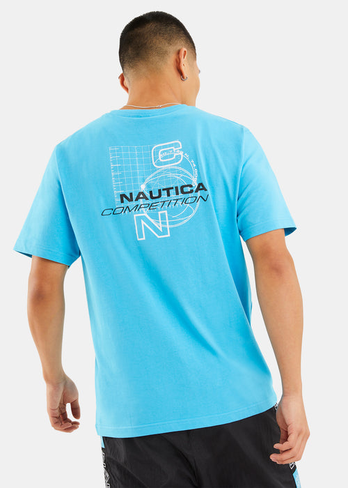 Nautica Competition Bryce T-Shirt - Electric Blue - Back