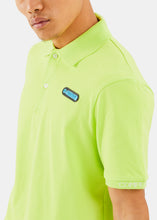 Load image into Gallery viewer, Nautica Competition Paxton Polo Shirt - Lime - Detail