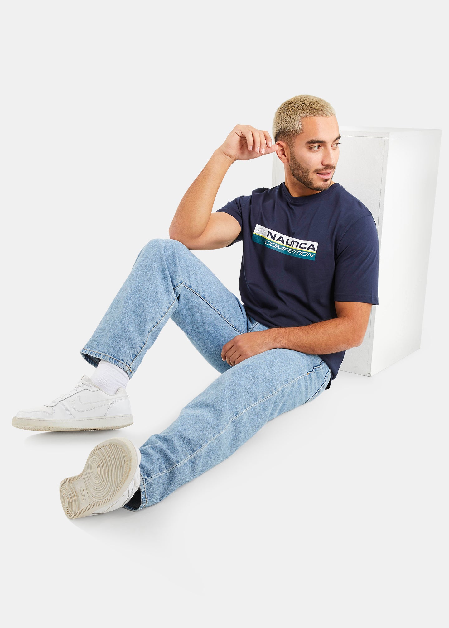 Nautica Competition Vance T-Shirt - Dark Navy - Full Body