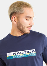 Load image into Gallery viewer, Nautica Competition Vance T-Shirt - Dark Navy - Detail