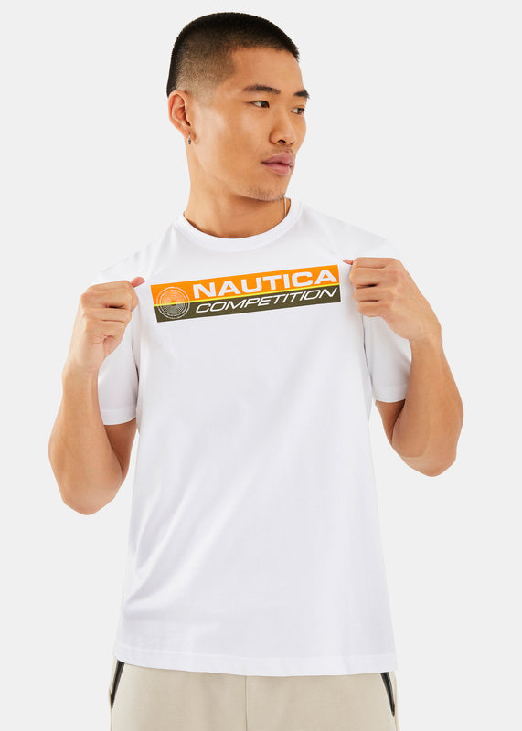 Nautica Competition Vance T-Shirt - Neon Orange - Front
