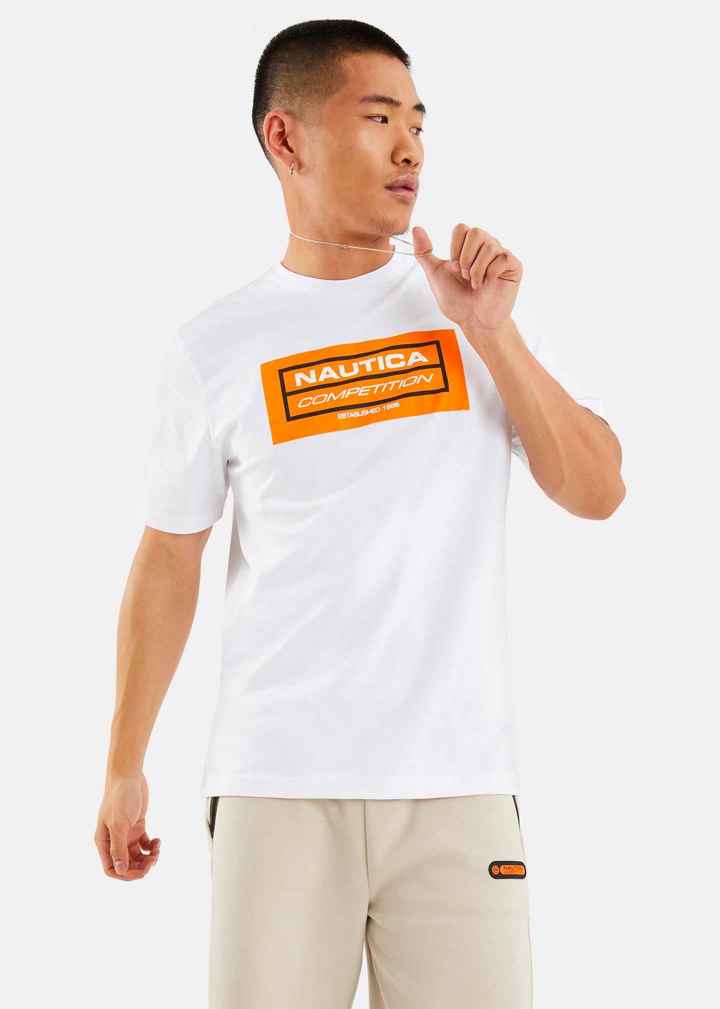 Nautica Competition Blake T-Shirt - White - Front