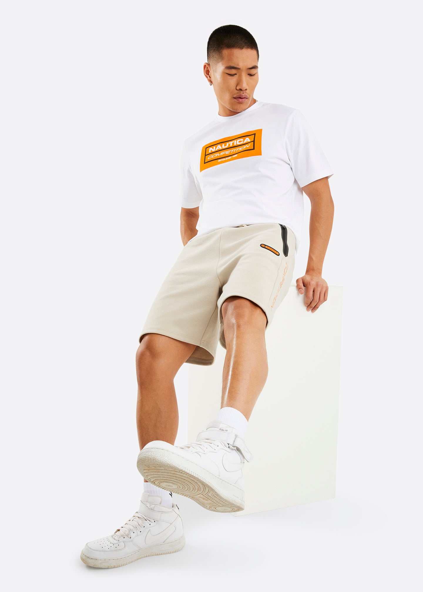 Nautica Competition Blake T-Shirt - White - Full Body