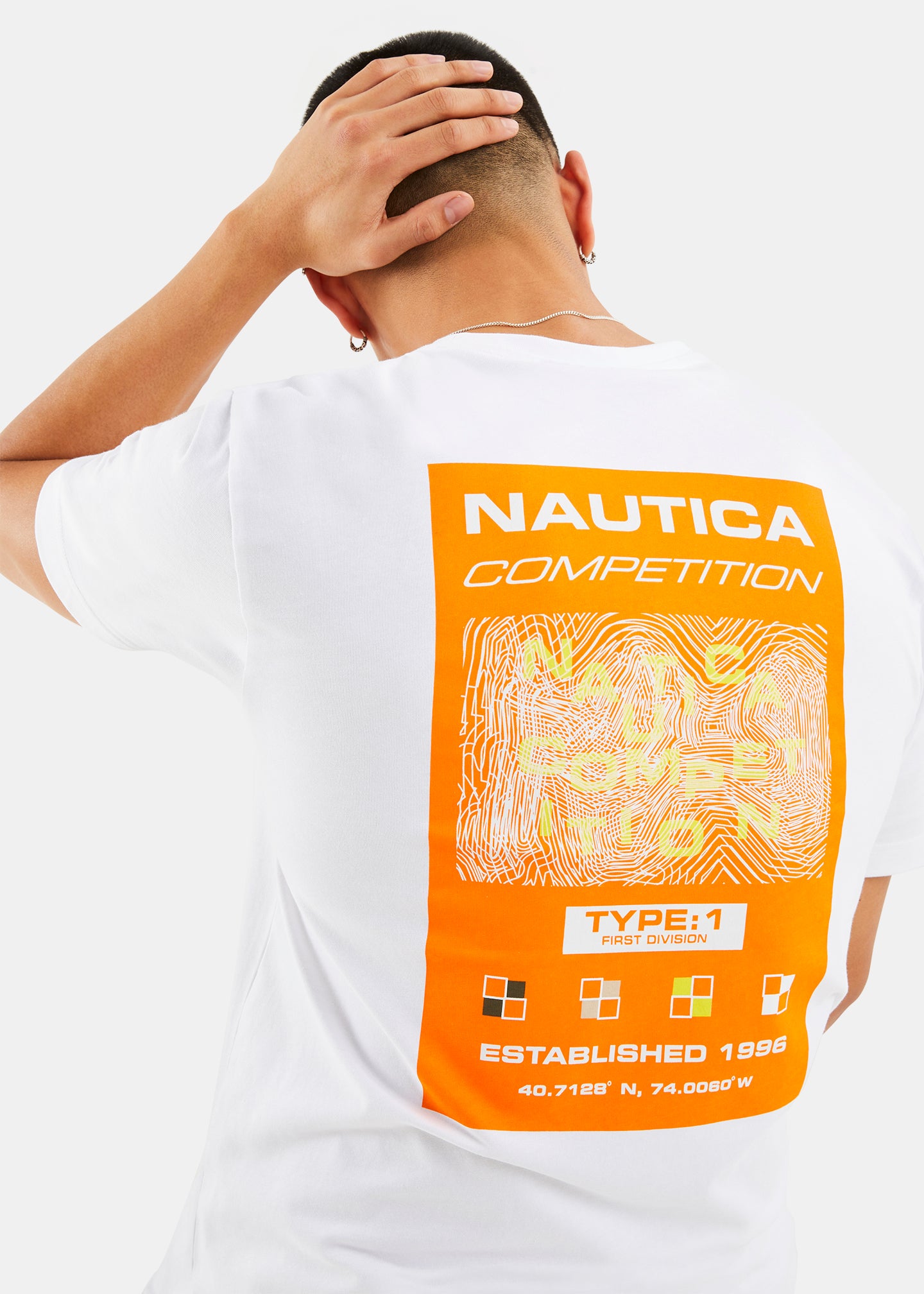 Nautica Competition Blake T-Shirt - White - Detail