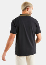 Load image into Gallery viewer, Nautica Competition Nolan Polo Shirt - Black - Back