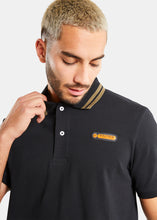 Load image into Gallery viewer, Nautica Competition Nolan Polo Shirt - Black - Detail