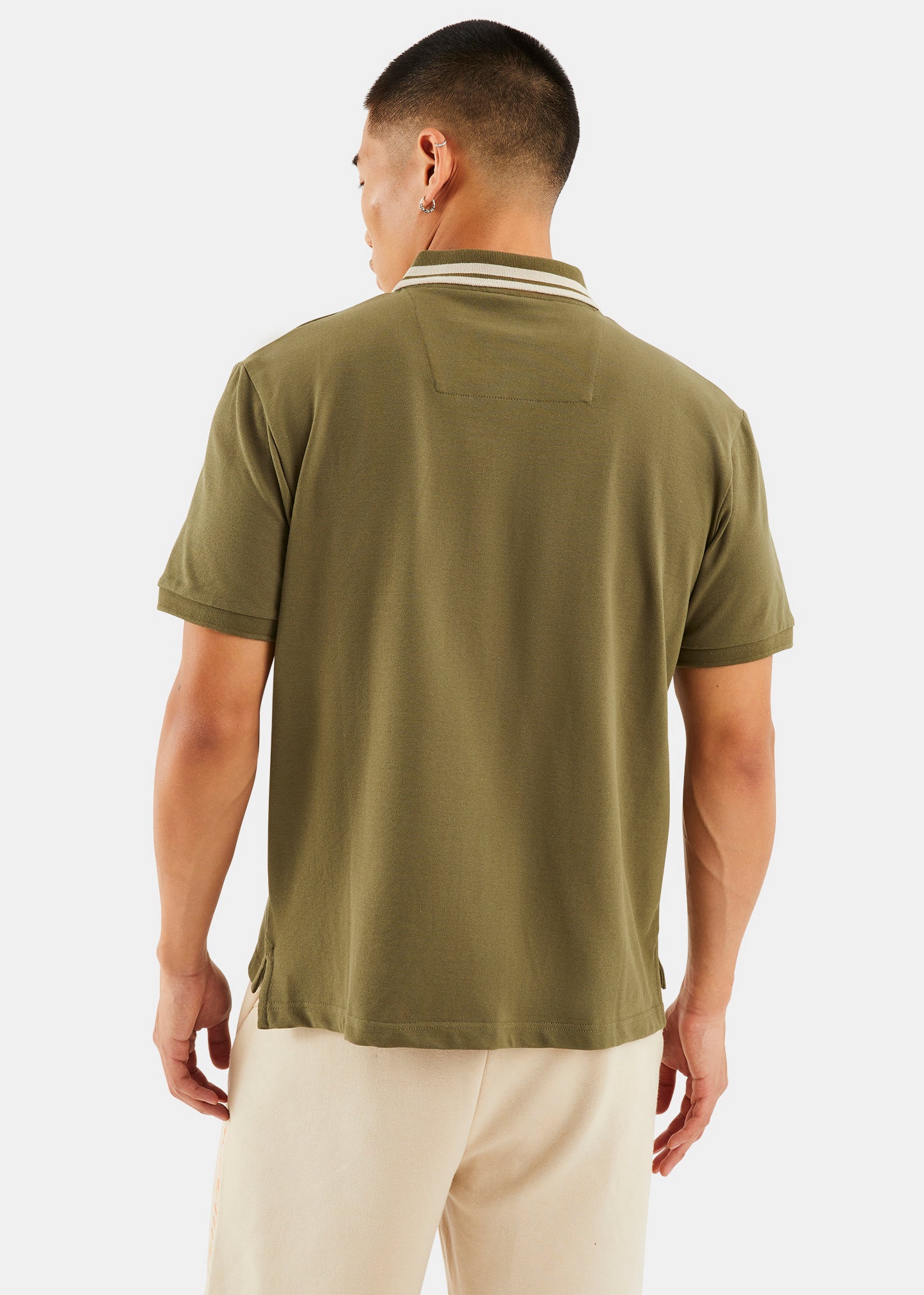 Nautica Competition Nolan Polo Shirt - Khaki - Back
