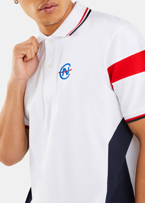 Nautica Competition Enzo Polo Shirt - White - Detail