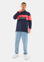 Load image into Gallery viewer, Nautica Competition Trey Rugby Shirt - Dark Navy - Full Body