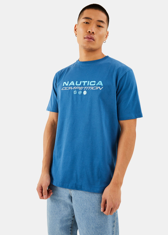 Nautica Competition Dane T-Shirt - Dark Blue - Front
