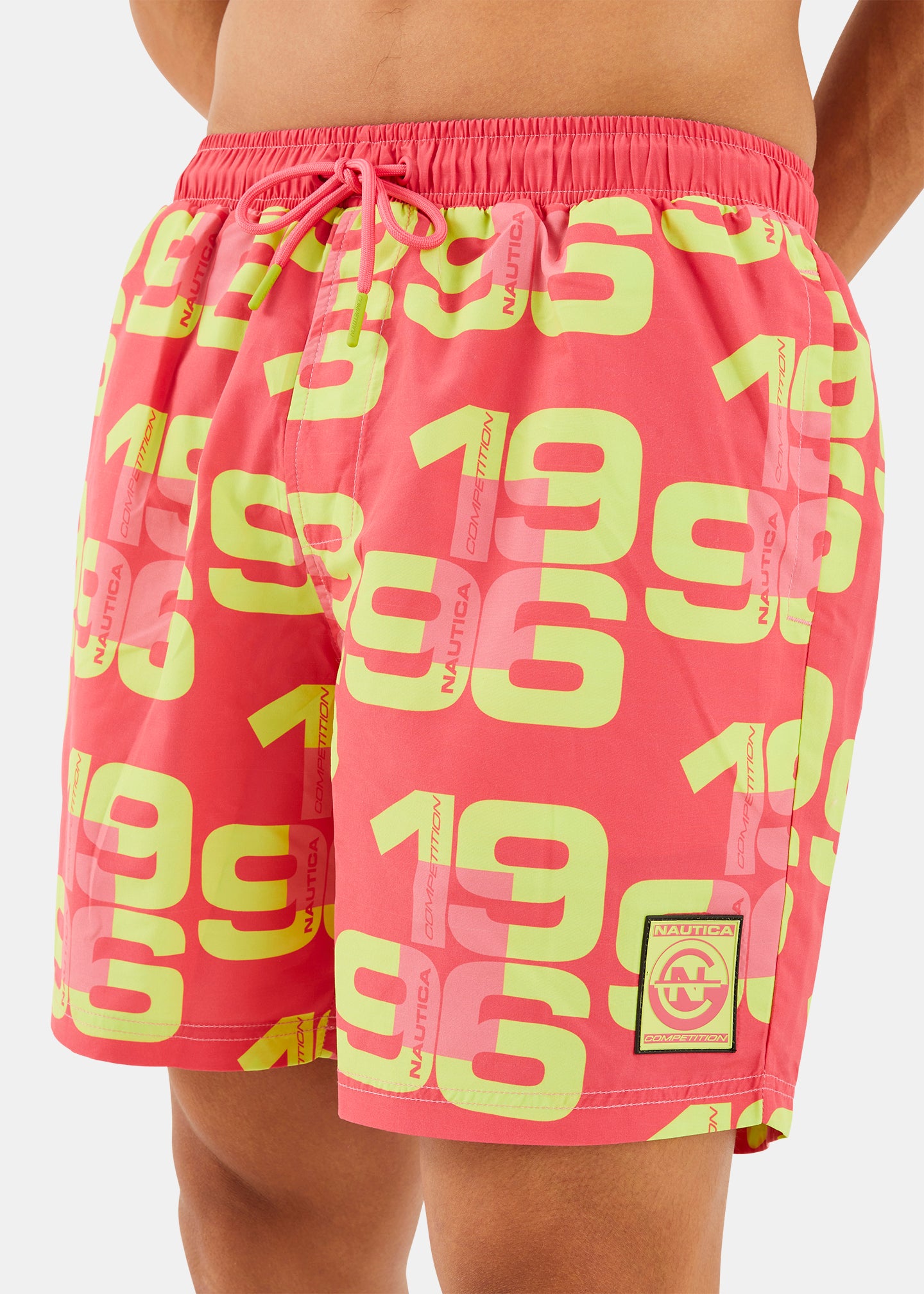 Nautica Competition Rex 6" Swim Short - Pink - Detail