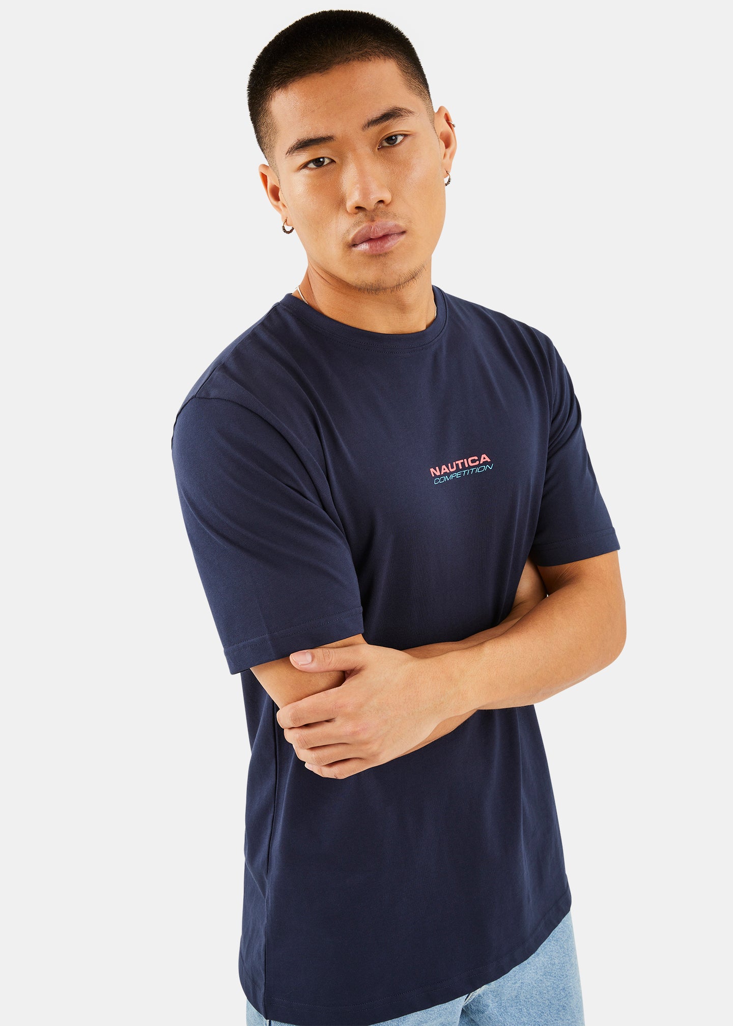 Nautica Competition Shane T-Shirt - Dark Navy - Front