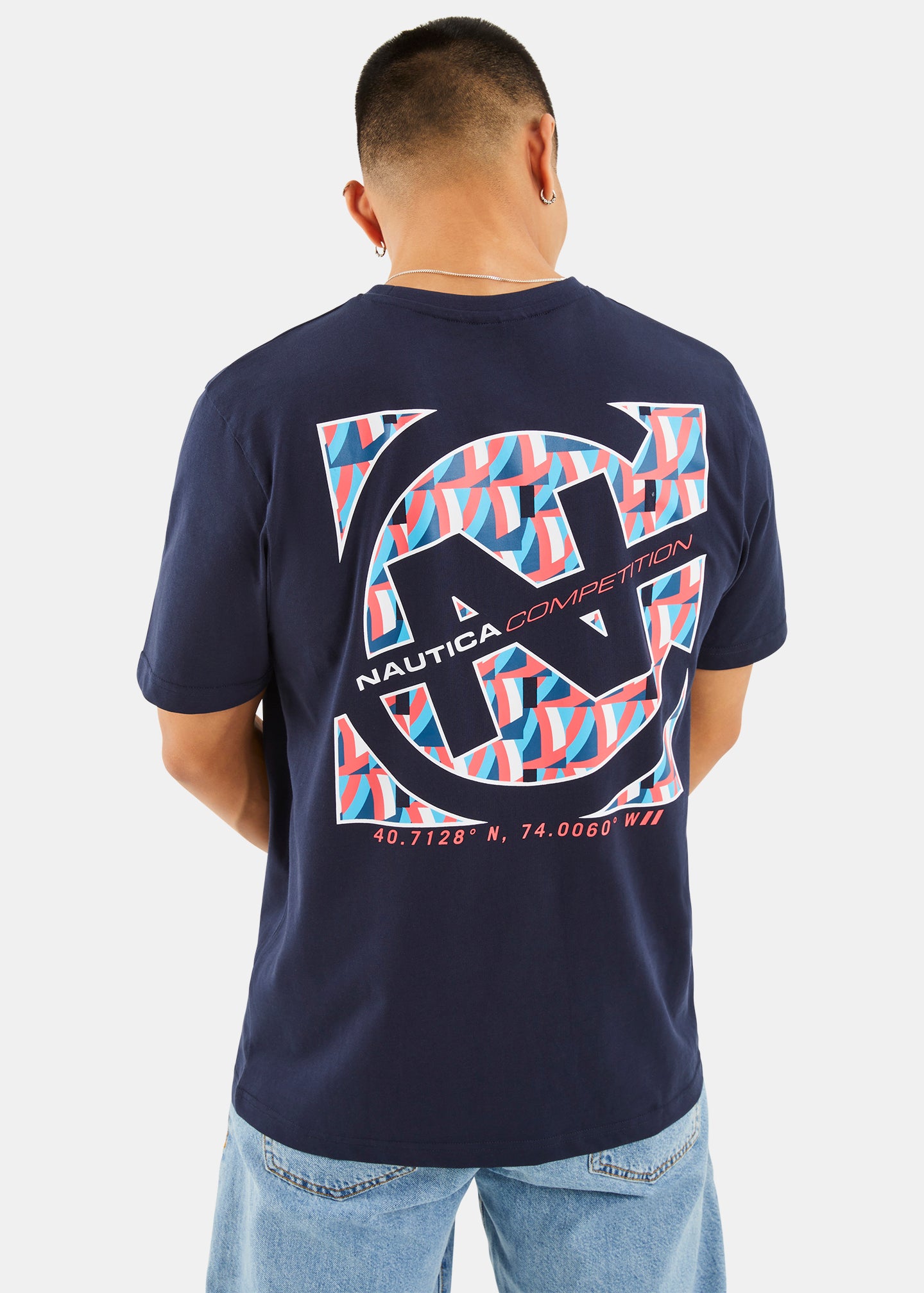 Nautica Competition Shane T-Shirt - Dark Navy - Back
