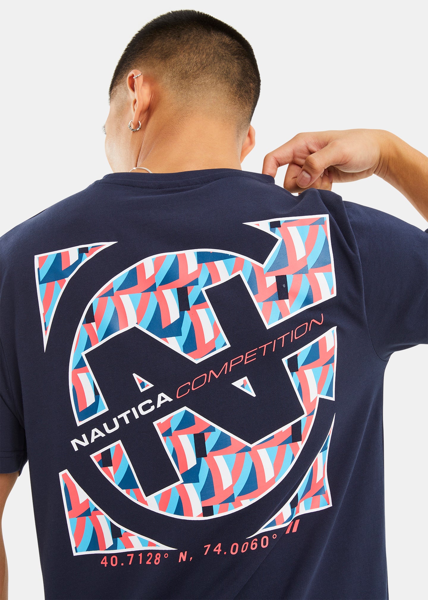 Nautica Competition Shane T-Shirt - Dark Navy - Detail