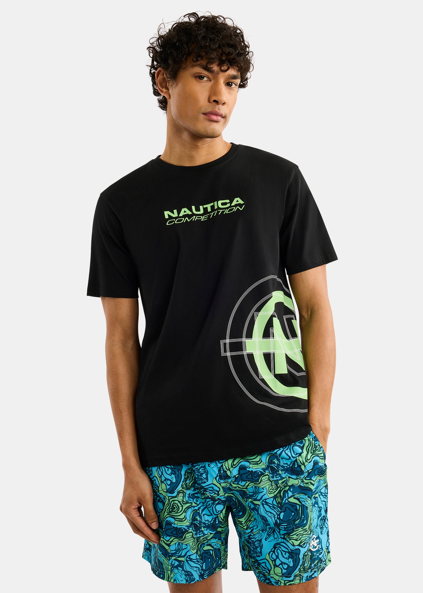Nautica Competition Ballymore T-Shirt-Black-Front 