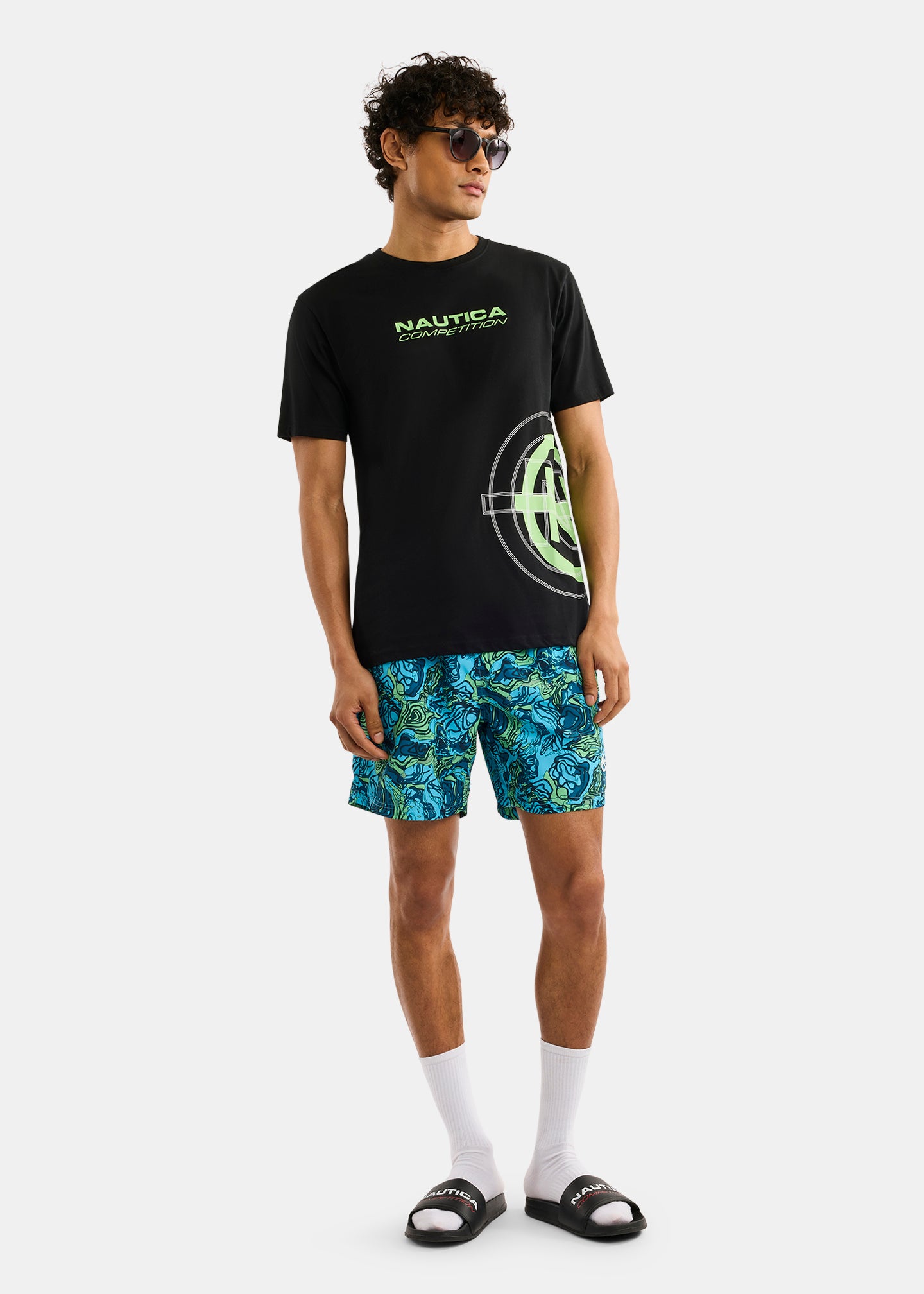 Nautica Competition Ballymore T-Shirt-Black-Full Body
